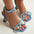 Luxury Pearls Rhinestones Bowknot Sandals High heels Ankle Strap